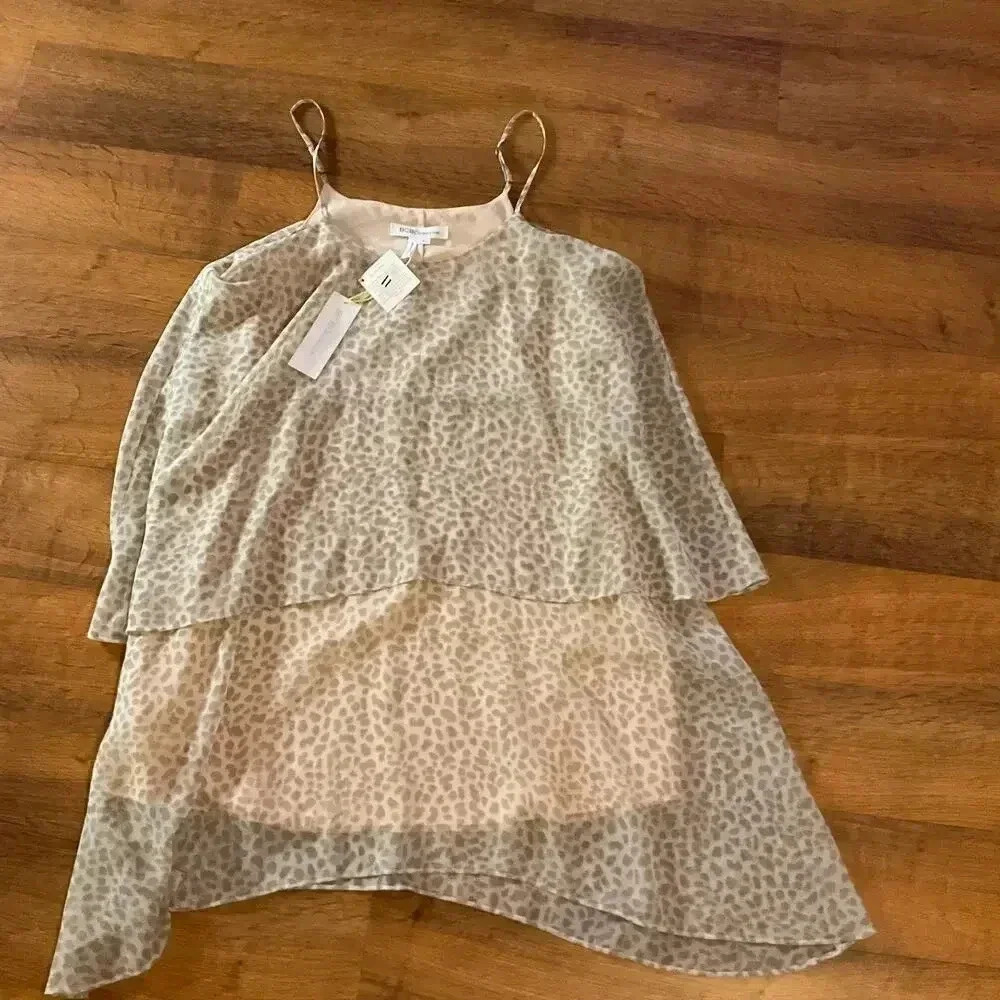 Womens Small Teared Animal Print BCBGβ NWT Tank Top